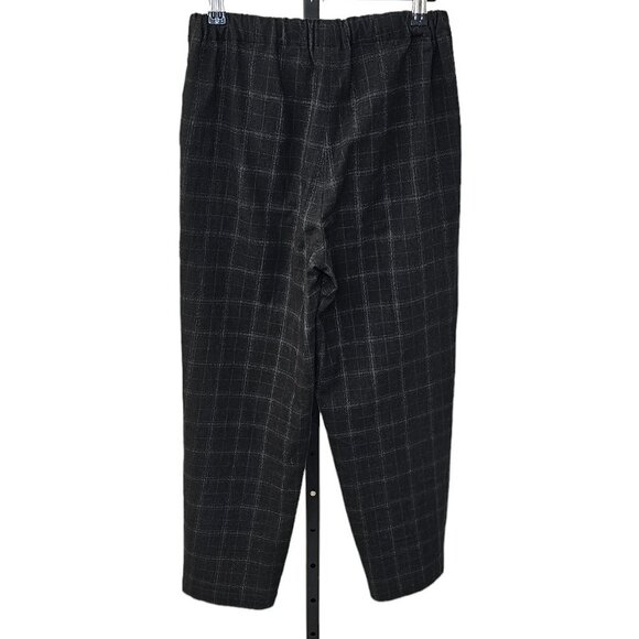 Aritzia Babaton Jimmy Pants Size XS Check Tie Waist Straight Leg - Picture 2 of 7